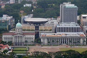 300px Singapore Supreme Court and City Hall aerial view 300x200 City Hall in Singapore